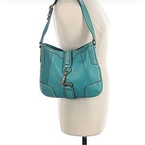 Vintage coach Teal Shoulder Bag